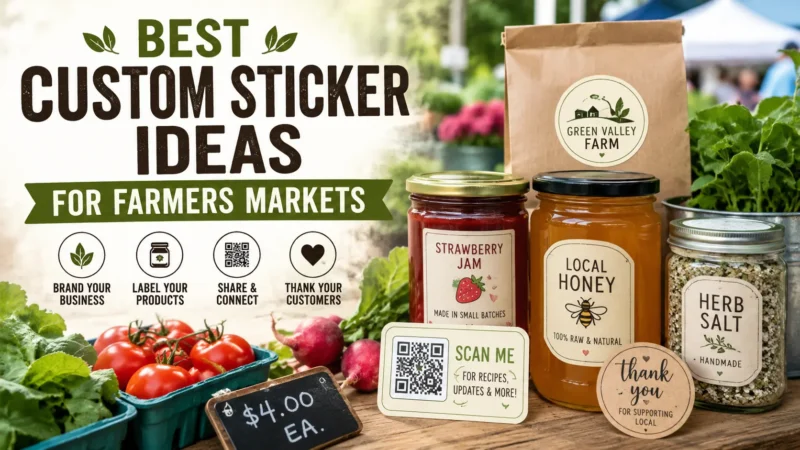 Best Custom Sticker Ideas For Farmers Markets