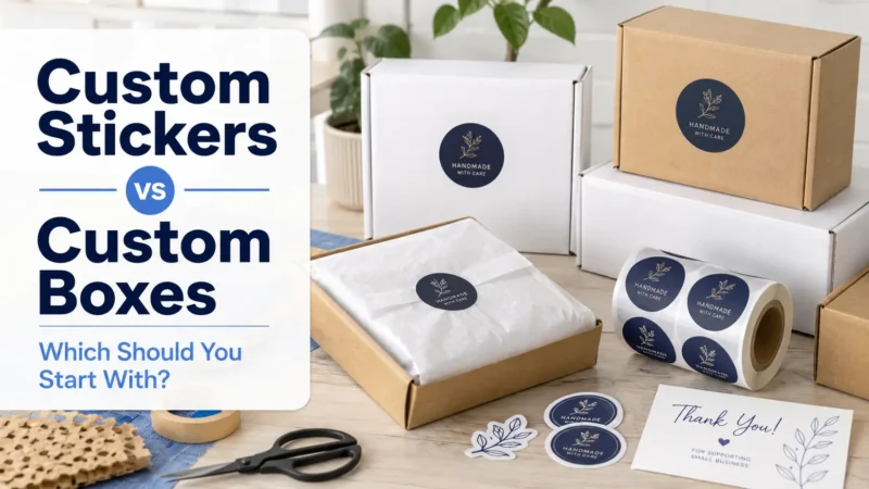 Custom Stickers vs Custom Boxes: Which Should You Start With?