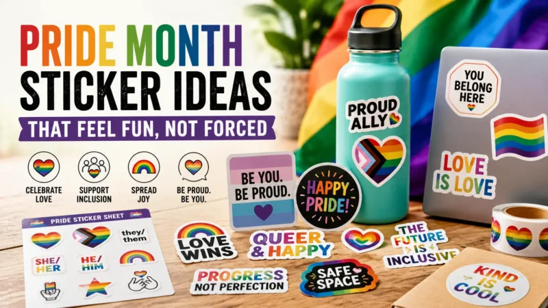 Pride Month Sticker Ideas That Feel Fun, Not Forced