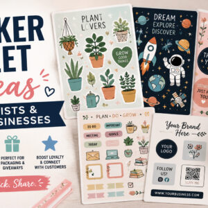 Sticker Sheet Ideas for Artists and Small Businesses