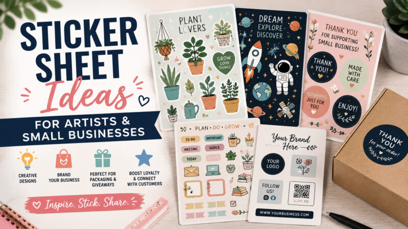 Sticker Sheet Ideas for Artists and Small Businesses