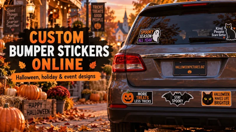 Where Can I Order Custom Bumper Stickers Online for Halloween, Holidays and Events?